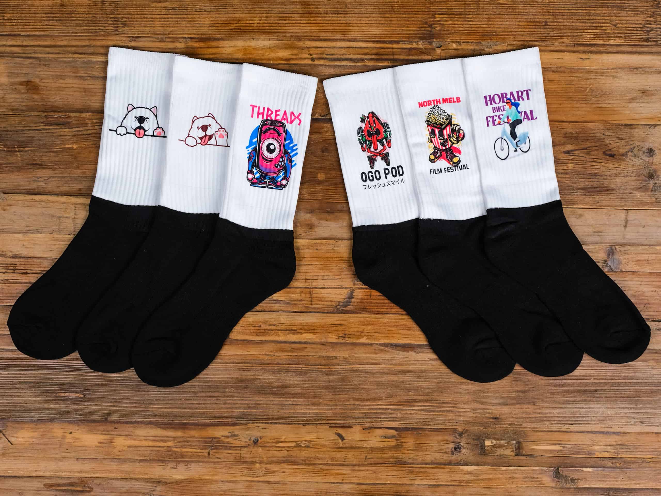 Dye Sublimated Athletic Socks